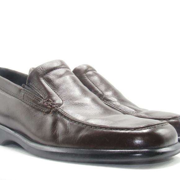 Ecco 050168 Size 10 M Brown Leather Loafer B6 A17